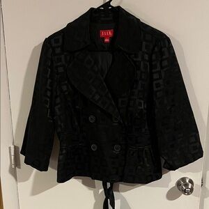 Elle Women's Black Textured Blazer